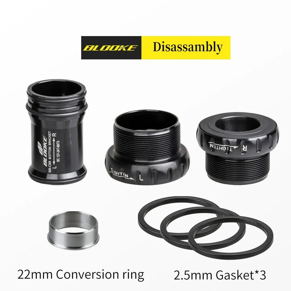 BLOOKE MTB Bike Bottom Bracket Sealed Bearing Thread Kit For SRAM GXP Prowheel - Image 4 of 4