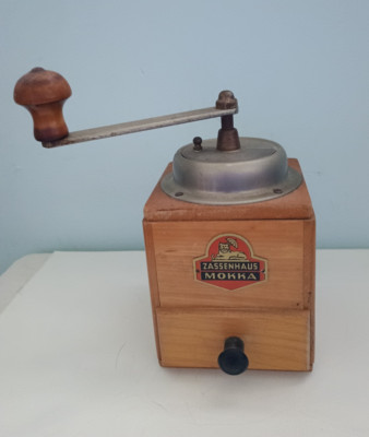 Vintage German ZASSENHAUS Mokka Wooden Coffee mill Old Zassen | eBay