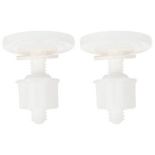2PCS Plastic Toilet Seat Hinge Bolt Screw Hinge Bolt Screws Universal Toilet ...
