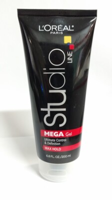 5 PACK L'Oreal Paris Studio Line Mega Gel for Max Hold, 6.8 fl oz