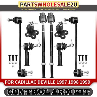 8pcs Front Sway Bar Link Tie Rod End Ball Joints for Cadillac DeVille Eldorado