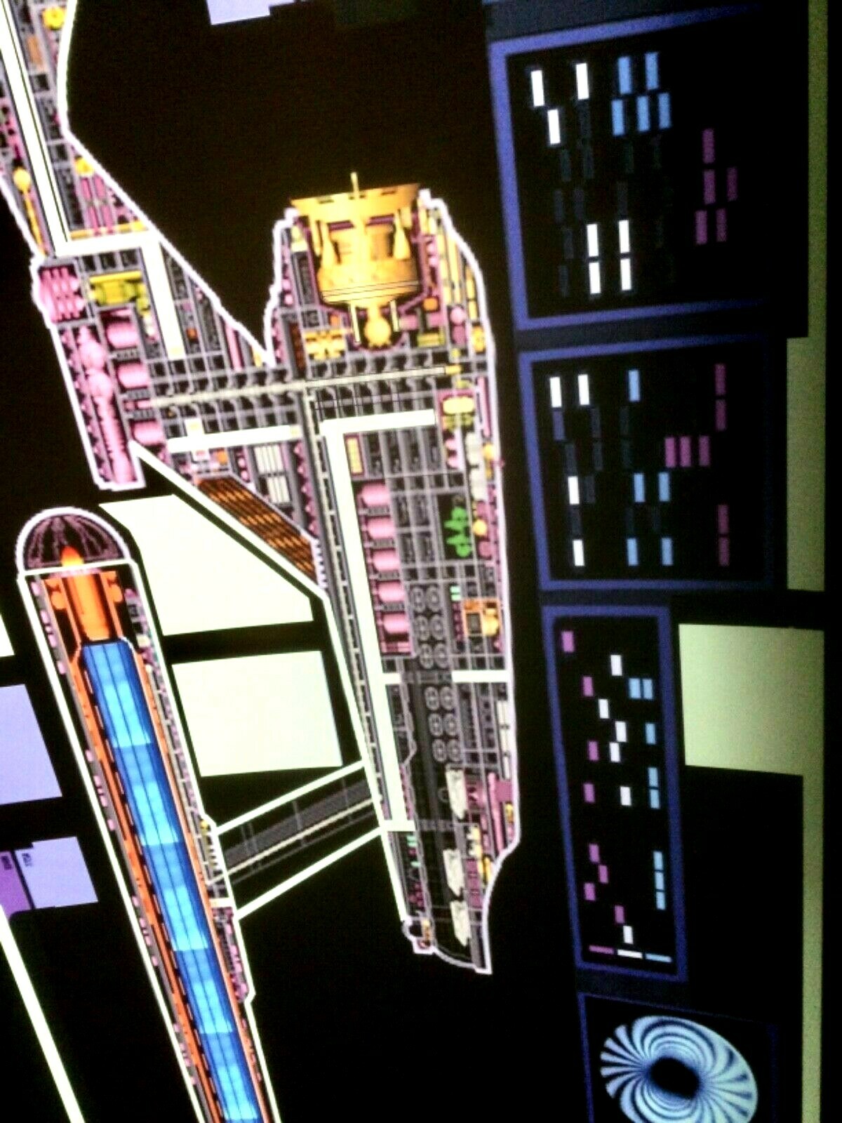 StAr TrEk TOS prop mSD Entereprise computer lcars Transligh print ...