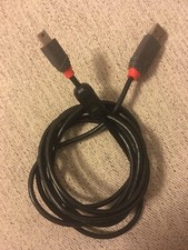 Lindy Line 2 M USB Data Transfer Cable Type A Male To B Male Mini USB Black