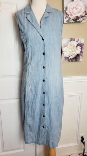 Rails Chambray Button Down Sleeveless Dress XS