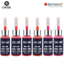 CHUSE Permanent Makeup Pigment Set Lips Microblading Tattoo Inks 12ml 6 bottles