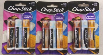 9 ChapStick S'mores Collection Graham Cracker, Marshmallow & Milk Chocolate