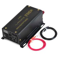 300W Pure Sine Wave Inverter 24V to 110V 120V Power Converter Truck Camp Solar