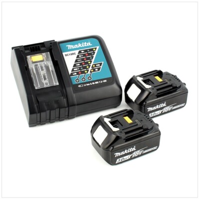 Makita Power Source Kit 18V mit 2x BL1830B Akku 3,0Ah + DC18RC Ladegerät