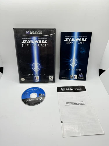 Star Wars: Jedi Knight II -- Jedi Outcast (Nintendo GameCube, 2002) Great Shape!