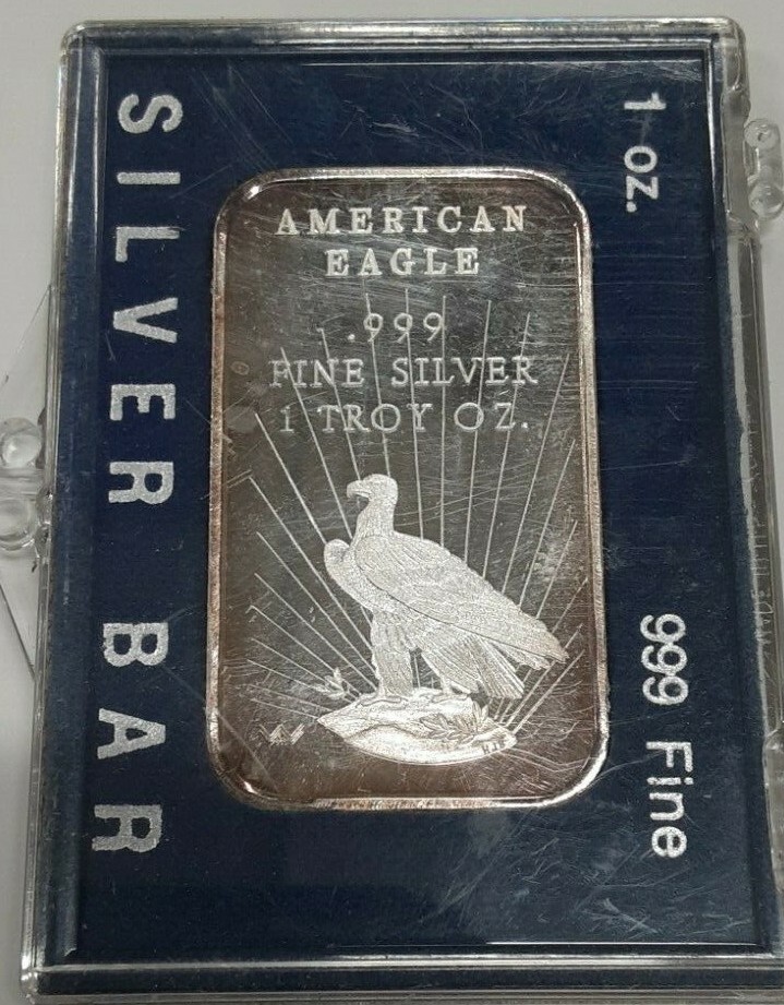 World Wide Mint One Troy Ounce .999 Silver Bar - American World Wide Mint One Troy Ounce .999 Silver Bar - American