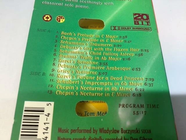 DAN GIBSON’S SOLITUDES Cassette Tape SUNSHOWERS SOLO CLASSICAL PIANO 5DG97141 - Image 2 of 4