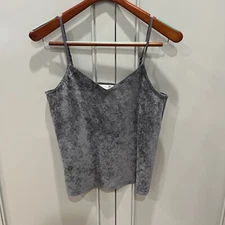 New Grade & Gather Strappy Tank Top Dress Top ANTHROPOLOGIE Gray  SMALL
