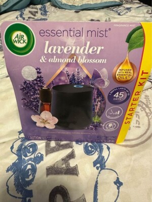 Air Wick Essential Mist Starter Kit Freshener Lavender & Almond Blossom Light Up