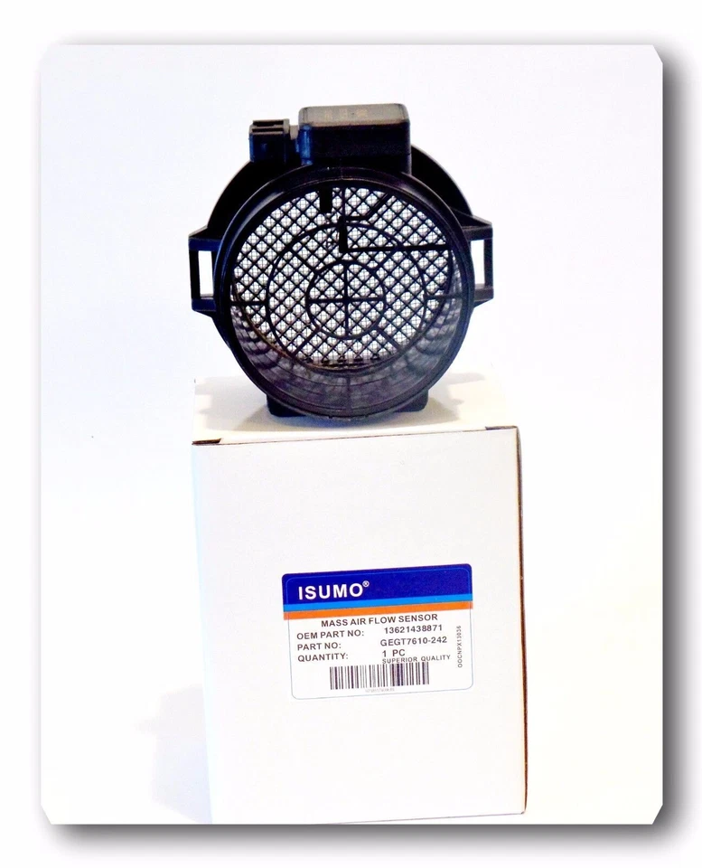 Sensor de flujo de aire de masa compatible con OEM# 13621438871 BMW 330Ci 330i 330xi 530i X5 Z3 01-06 Foto 4 de 4