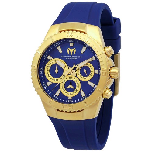 TechnoMarine Sea Manta Chronograph GMT Quartz Blue Dial Unisex Watch TM-220079