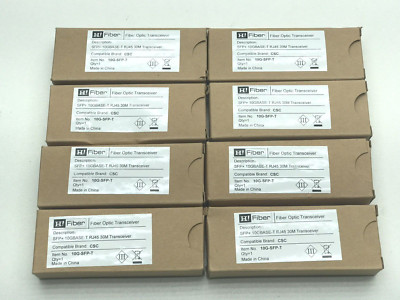 Lot of 8 CSC 10G-SFP-T RJ45-10G Transceiver, SFP+ to RJ45 10GBase-T