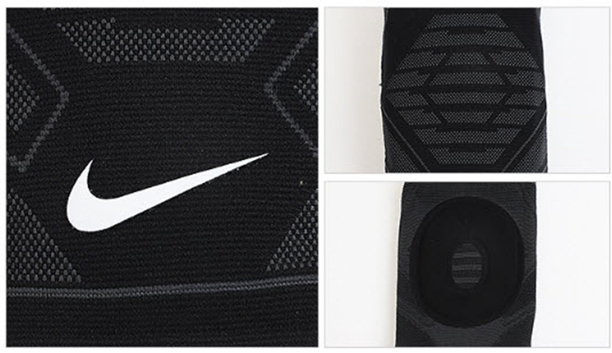 NIKE PRO Knit Knee Sleeveless Black Running Training GYM Wrap Band