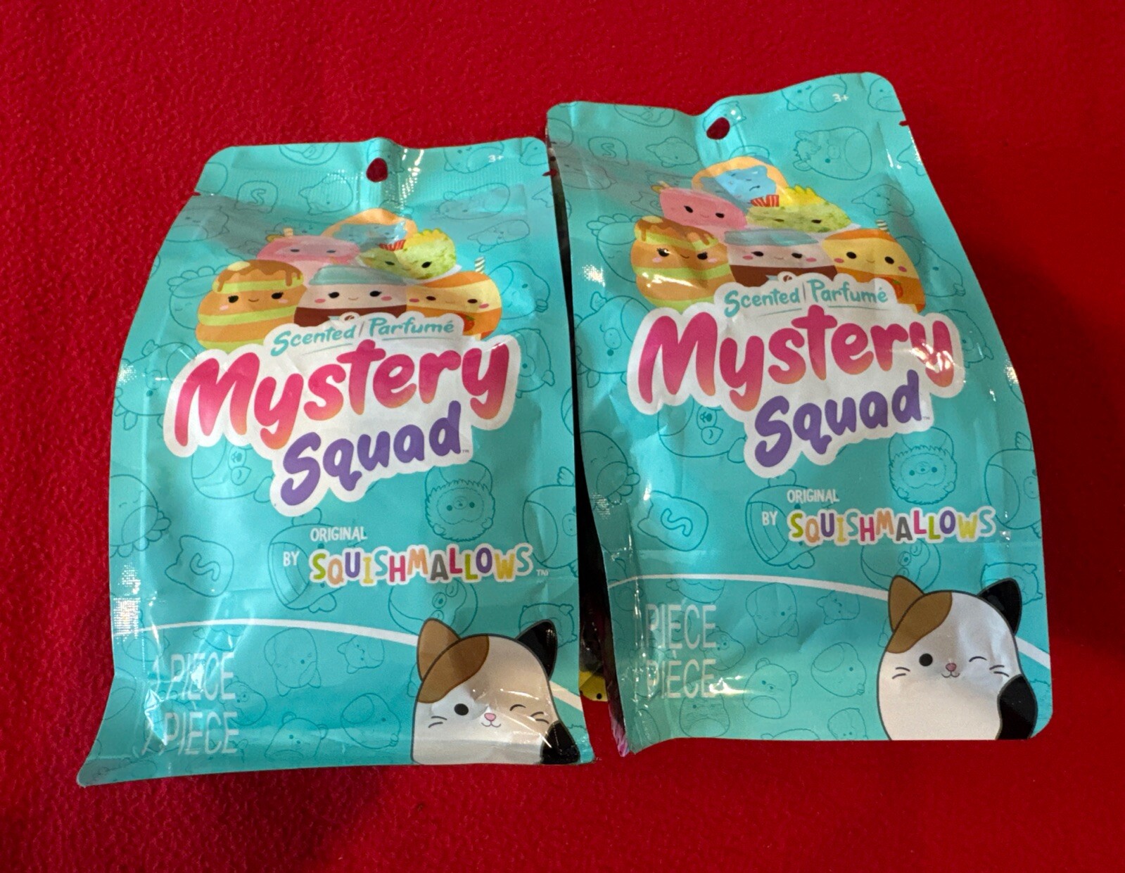 Squishmallows Scented Mystery Squad Breakfast Lot Of 2 Blind Bags NWT New Plush