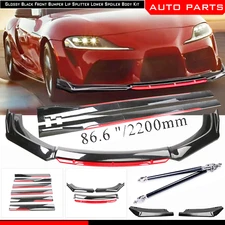 For Toyota Corolla Universal Front Bumper Lip /Spoiler Splitter Side Skirt Body