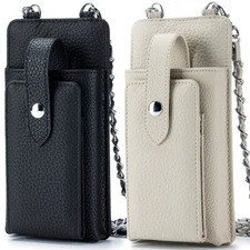 Women Leather Cell Phone Purse Wallet Case Shoulder Handbag Cross Body Pouch Bag