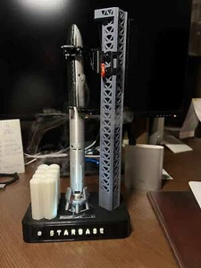 1/400 Spacex Starship Launch Tower Set with Humidifier Model H:31cm/12inches - Picture 4 of 9