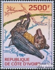 côte d'ivoire 1573 (complète edition) neuf avec gomme originale 2014 fledertiere