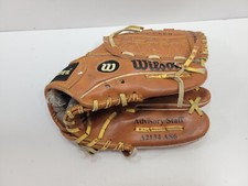 Wilson Signature Baseball Left Hand Glove Youth Brown Leather Logo A2134 AS6