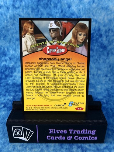 Tarjeta coleccionable Captain Scarlet ÚNICA no deportiva de Cards Inc. 2002 - Imagen 62 de 160