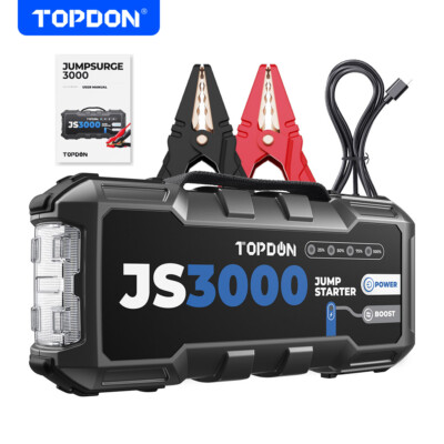 2024 TOPDON JS3000 TOPDON Jump Starter 12 Volt Jumper Starter Battery Booster