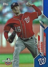 Patrick Corbin 2020 Topps Opening Day #41 Opening Day Blue Foil Nationals