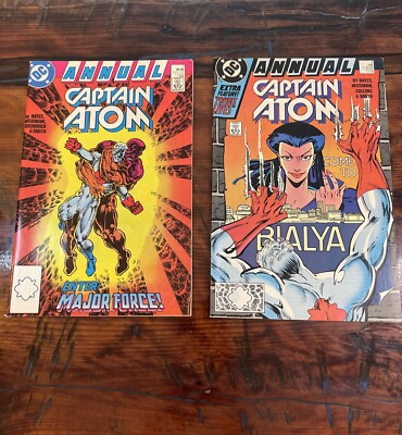 Captain Atom 1988 Annual #1-2 DC Comic Lot Mid-Hi Grade Queen B Jack O Lantern
