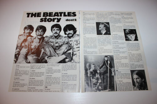 THE BEATLES article/clippings Dutch magazine MUZIEK PARADE 1980's. - Picture 1 of 2