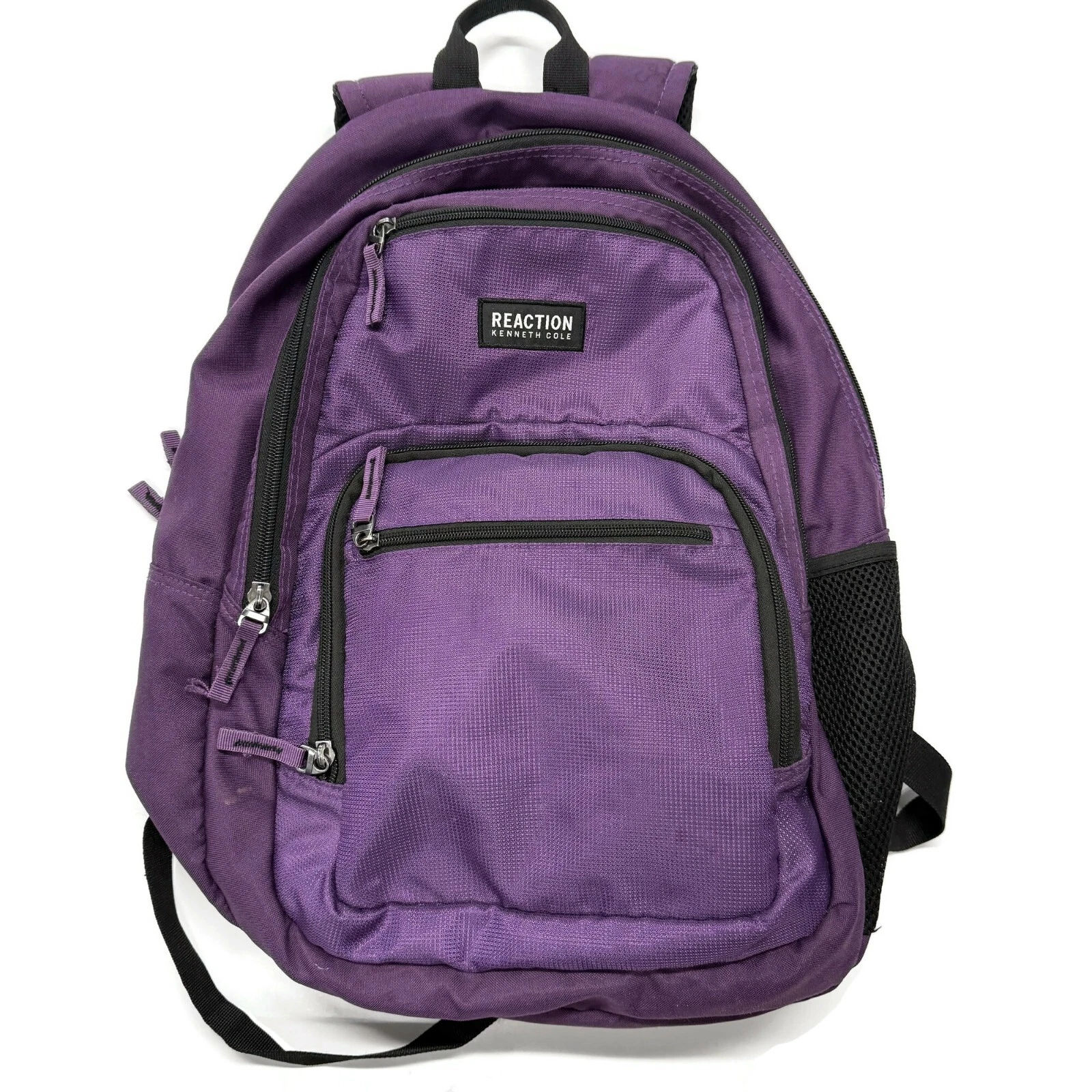 Kenneth Cole Reaction Double Gusset Computer Backpack 15.6" Laptop Pocket Purple