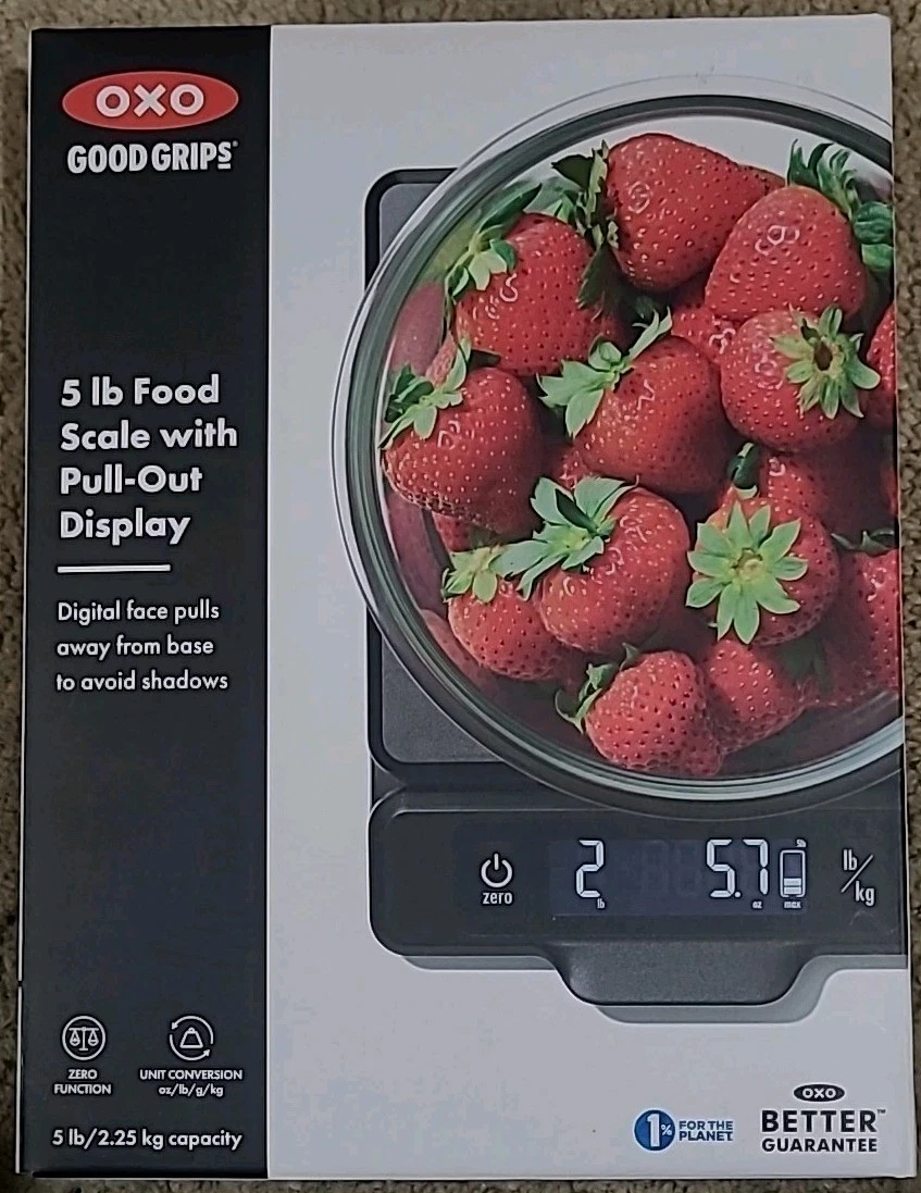 New,Oxo Good Grips Black Digital Kitchen Scale 5lb Capacity 11238300
Opens in a new window or tab