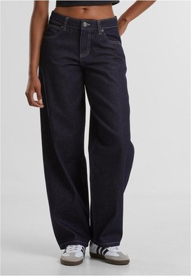 Urban Classics Jeans Damen Ladies Mid Waist 90´s Jeans dunkelblau 30