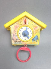 1970’s Vintage Winnie the Pooh Musical Busy Koo-Koo Baby/Crib Toy Works