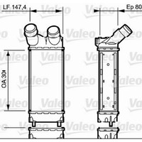 Valeo 818866 LadeluftküHler FüR Citroen Peugeot Berlingo Partner Tepee Origin