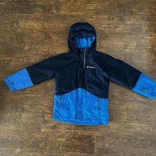 Columbia Boys Omni Tech Coat W/hood- Blue Size XS 6/7