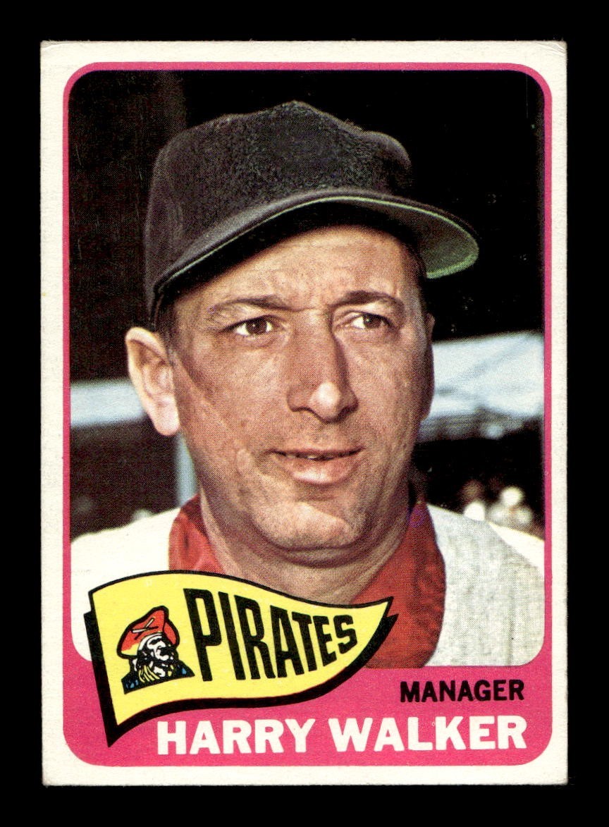 1965 Topps #438 Harry Walker Pirates VG-EX+ *2a