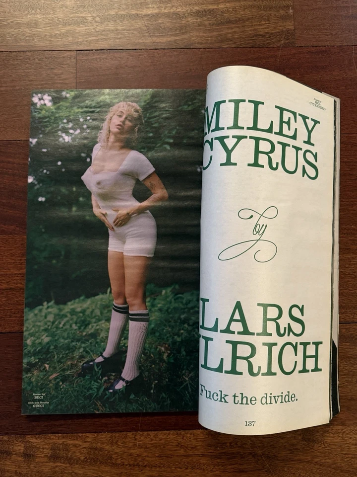 Miley Cyrus Interview Magazine Fall 2021 Jennifer Aniston, Lourdes Leon, Duran - Image 4 of 4