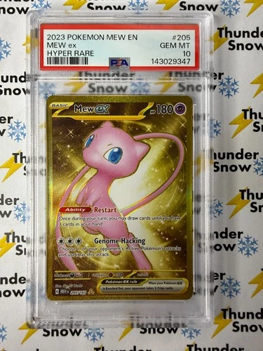 Mew ex #205 Hyper Rare Mew 151 2023 Pokemon PSA 10 143029347
