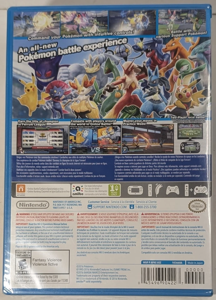 Pokken Tournament Nintendo Wii U Brand New Factory Sealed - Image 2 of 4