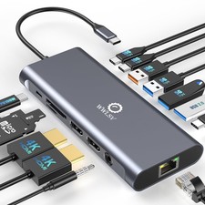 Docking Station Dual Monitor for MacBook/Dell/HP/Lenovo Laptop, Dual 4K 60Hz ...