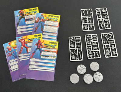 Marvel: Crisis Protocol - Core Set AVENGERS Miniatures (models, bases, cards)