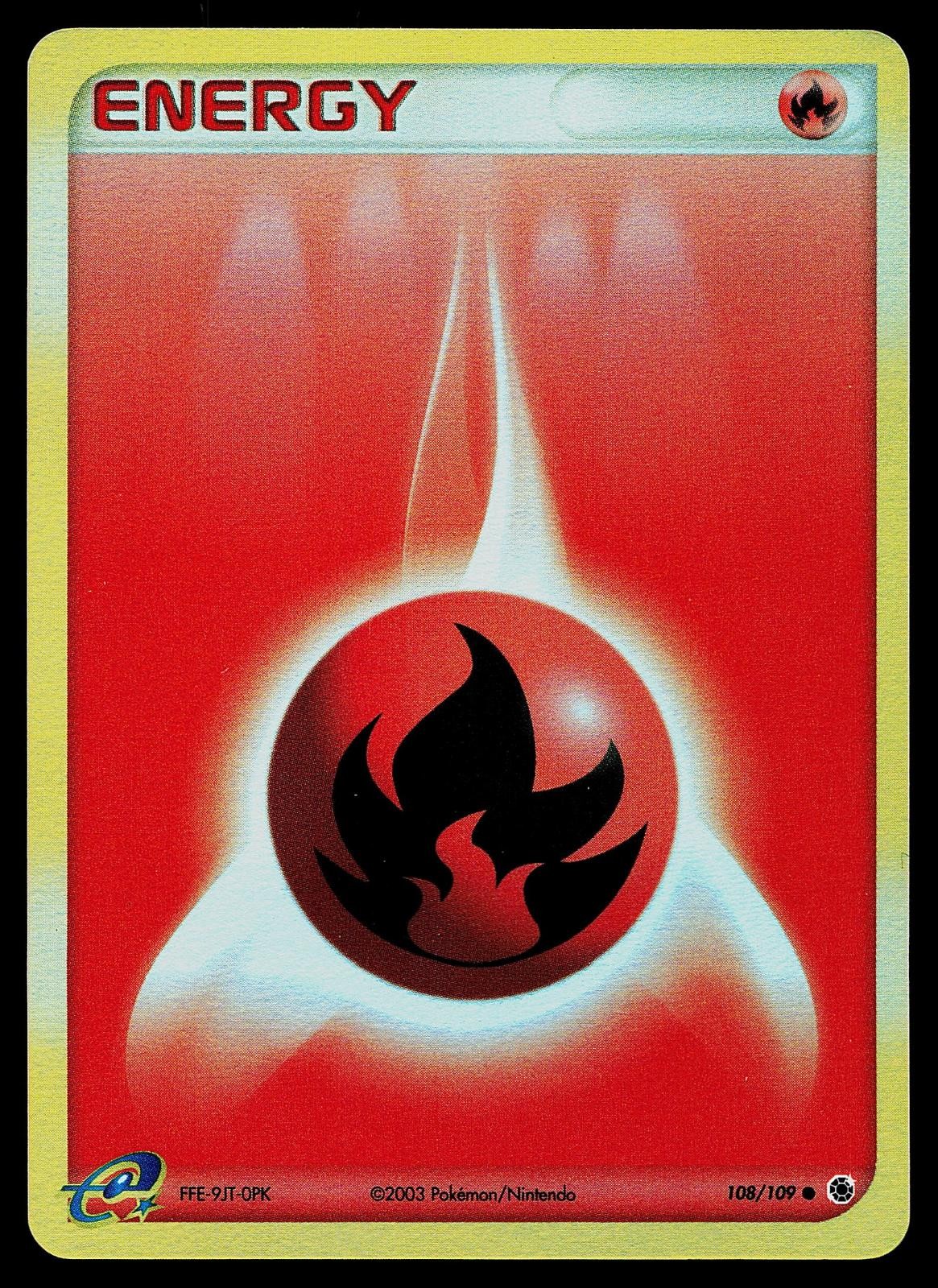 Pokemon Card - Fire Energy Ruby & Sapphire 108/109 Reverse Holo Common