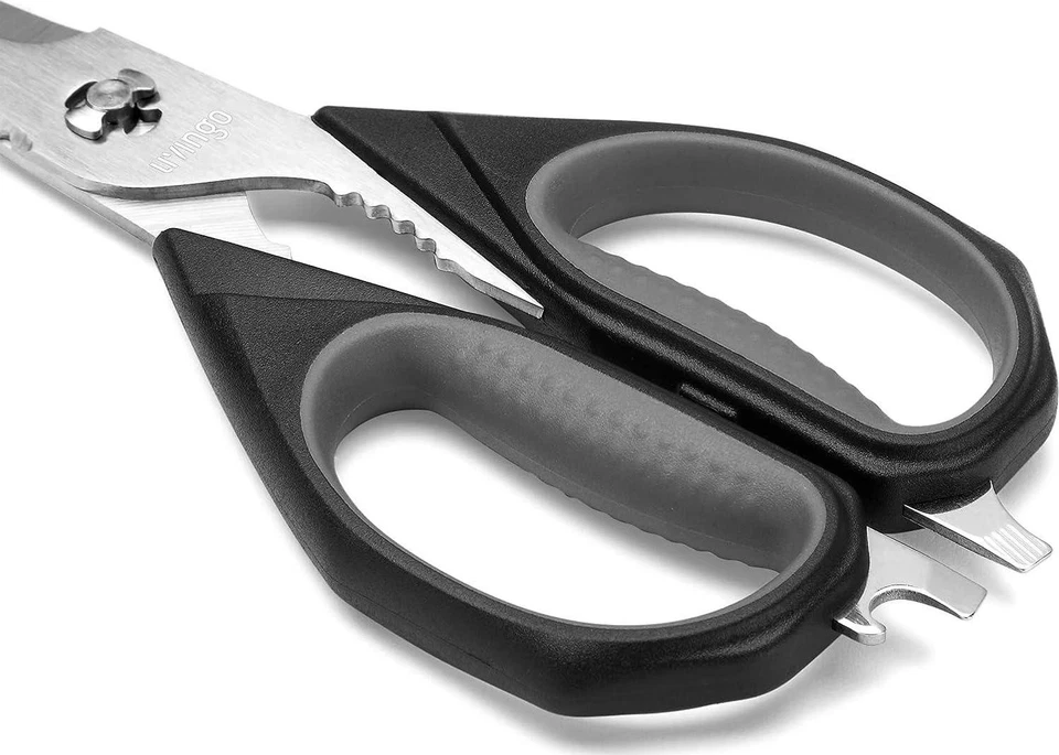 LIVINGO Kitchen Scissors, 2 Pack 9.25 Utility All Purpose Poultry Shears Heavy - Image 3 of 4