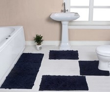 Modesto Bath Rug 100 Cotton Bathroom Rugs Set, Washable Rug, Extra Soft and ...
