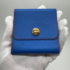 Hermes Post-it Case Blue Red Interior 8.3x8.9cm Not Included Box