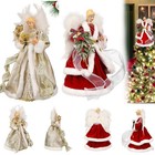 14" Large Angel Christmas Tree Topper Figurines Xmas Tree Top Decor Ornament