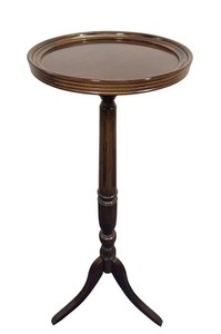 Vintage Bombay Company Tall Wooden Plant Stand Accent Table Pedestal Mahogany